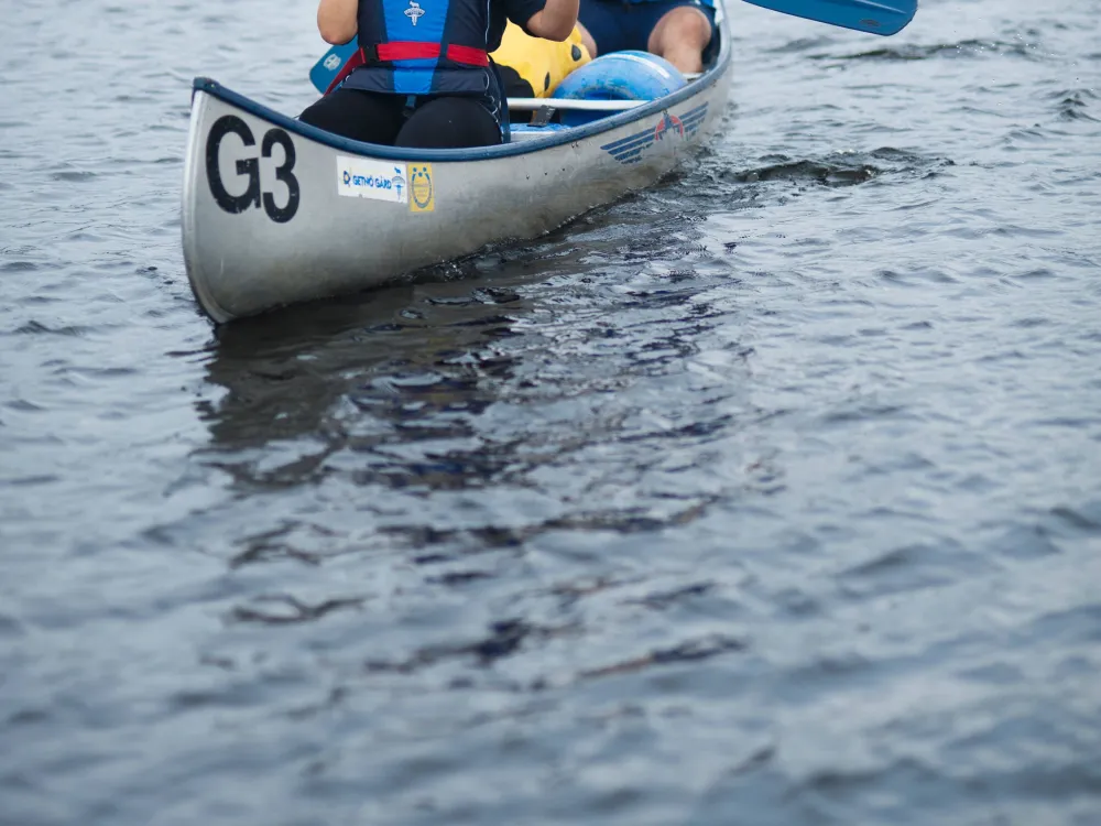 Kanotpaddling på sjön Åsnen