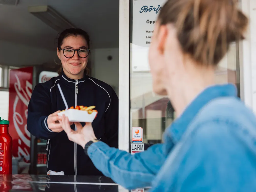 Schnellimbiss auf dem Börjesplatz